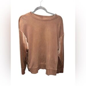 Athleta Retroplush Velvet Crewneck Sweatshirt